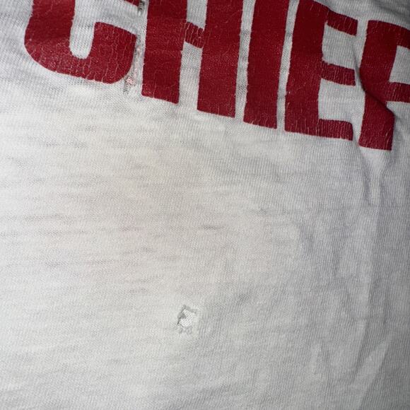 Vintage Distressed Single Stitch Racing T-Shirt Large White 21x24 - Picture 4 of 9